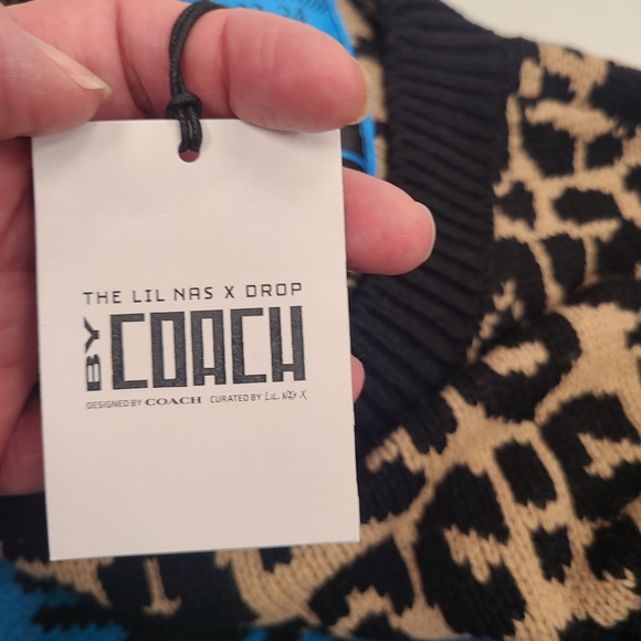 The Lil Nas X Drop Coach Leopard Print Sweater - Picture 10 of 11